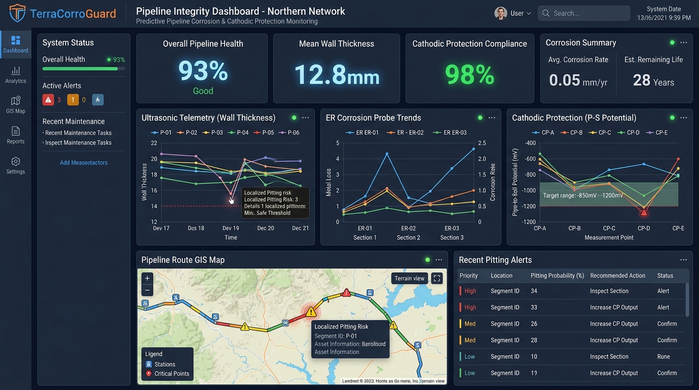 TerraCorroGuard Operational Interface